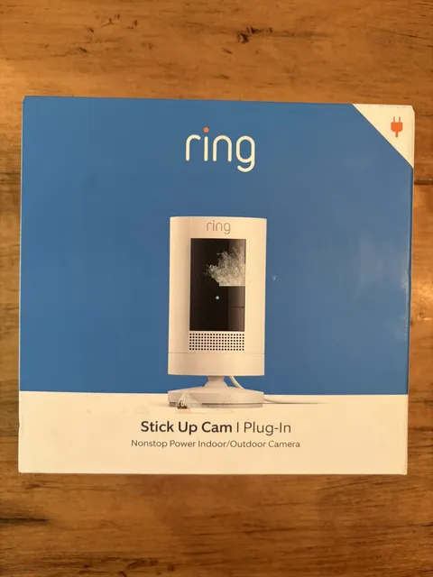 Ring Stick Up Cam Plug-In Indoor/Outdoor 1080p Wired Security Camera SHIPS ASAP