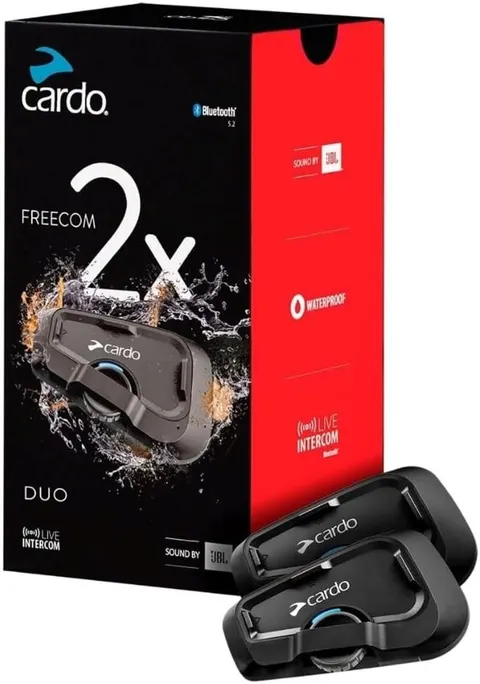 Cardo FREECOM 2X Motorcycle Bluetooth Intercom Dual