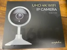arpha P160M 4K UHD Wi-Fi IP Camera w/cloud recording & works with Alexa