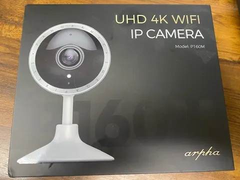 arpha P160M 4K UHD Wi-Fi IP Camera w/cloud recording & works with Alexa