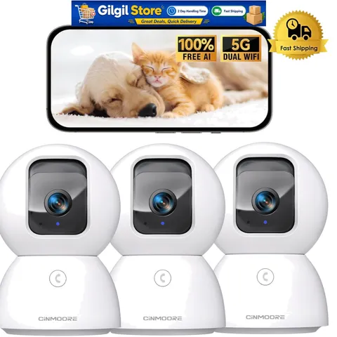 Smart AI Indoor Cameras - 3K Resolution & No Monthly Fees for Home Security