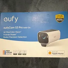 eufy Security eufyCam S3 Pro Add-On 4K Wireless Camera Apple Home Night Vision