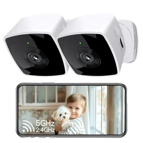 Cameras for Home Security 5G&2.4G, 2K Security Camera Indoor, Pet Camera 2in box