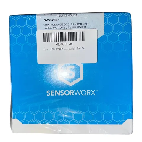 Sensorworx SWX‑202‑1 Ceiling OCC Sensor Low Voltage Large Motion NEW Box Damaged