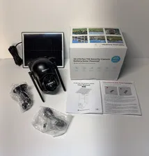 NEW Sehmua 4G LTE Pan Tilt Solar Home Security Camera w/Spotlight Model S40