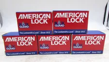 5 Pack American Lock Company Combination Padlock A400K Key Controlled NOS