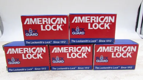 5 Pack American Lock Company Combination Padlock A400K Key Controlled NOS