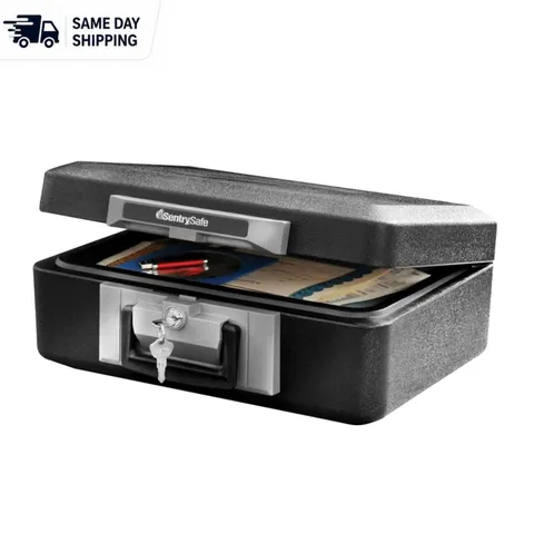 Fireproof Chest Safe Box with Key Lock - Essential for Document Protection