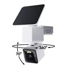 Wyze - Solar Cam Pan - Solar Powered 2K Outdoor Security Camera with 360° Pan/Ti