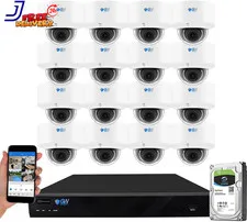 GW Security 16 Channel 12MP NVR 4K Outdoor Indoor Security Camera System 16 X Do
