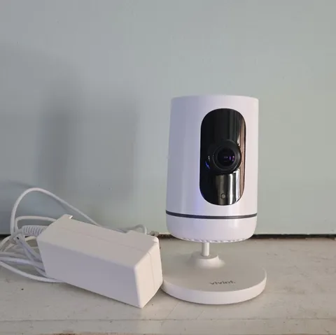Vivint Ping V-CAM1 Indoor Wi-Fi IP Camera 1080p White w/ Bracket Wall Plug