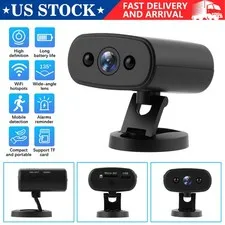 2026 Mini WiFi Camera Foldable Stand 135° Wide Angle Motion Alert APP HD