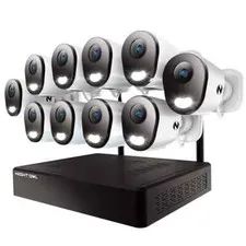 Night Owl 10-CH Wi-Fi NVR Security System, 2TB 10 Plug-In 4K Cameras 1907599