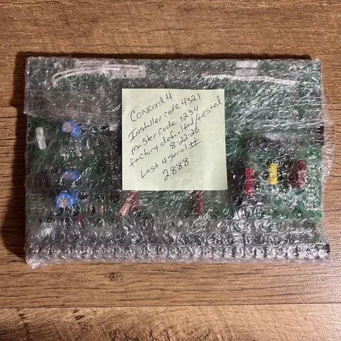 Concord 4 GE Panel Board 59-851-95R-AR GE Interlogix Panel Tested On 8-22-26 