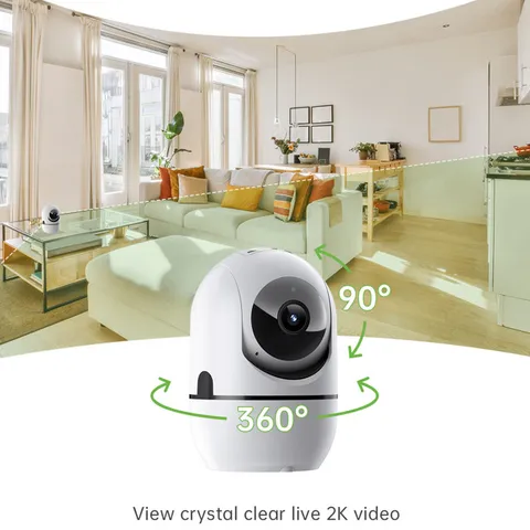 WiFi PTZ Smart Camera – 2.4G/5G – AI Human Tracking – Night Vision – Two‑Way Aud