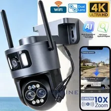 WiFi Security Camera Indoor Home 10X Zoom AI Movement Detection Auto Tracking