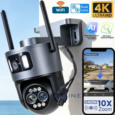 WiFi Security Camera Indoor Home 10X Zoom AI Movement Detection Auto Tracking