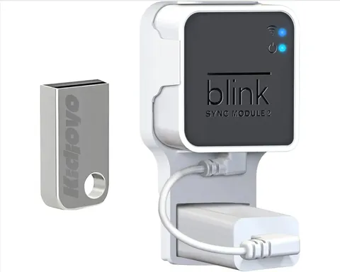 256GB USB Flash Drive, Outlet Wall Mount Holder for Blink Sync Module 2 with Sho
