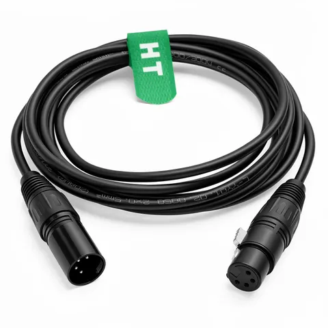 XLR 4 Pin Camera Monitor Mixer Power Supply Extension Cable Male Female 3m