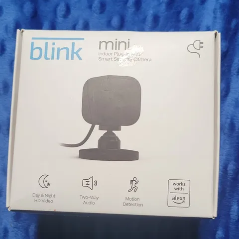 Blink Mini Indoor Plug-In HD Wi-Fi IP Camera, Motion/2-Way Audio/Night, Black