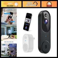 Wireless Wi-Fi Video Doorbell Camera, AI Motion Detection, 2-Way Audio, Night Vi