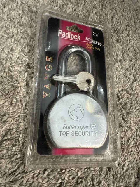 NEW Super Tiger Top Security 2.5" Hardened Steel Extra Heavy Duty Padlock Yange