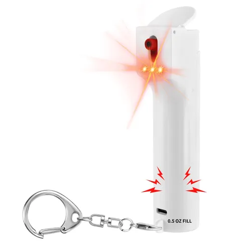 3-in-1 Personal Alarm and Pepper Spray Combo for Women, Red Max Pepper Gel & ...