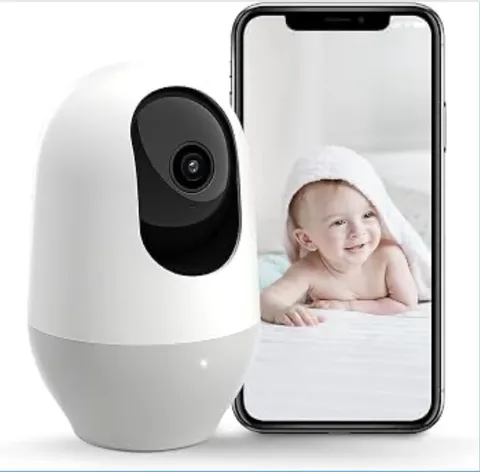 Nooie Baby Monitor, WiFi Pet Camera Indoor, 360-degree IP Camera, 1080P Home