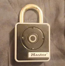 Master Lock 4400 Bluetooth Digital Padlock, Metallic Black/Silver