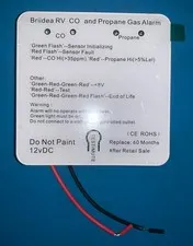 Briidea RV CO Propane Gas Alarm, Dual LP/CO, Separate LED Indicator. Read