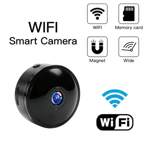 Mini WiFi HD Security Camera 1296p Night Vision No SD Card Included
