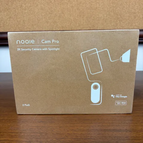 NEW Sealed Nooie Cam Pro Security Camera 2 Pack 2K Spotlight IPC500 Wireless