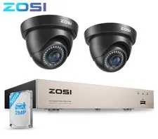 ZOSI 8CH DVR 1080P CCTV security camera Outdoor System 500GB 80ft Night Vision