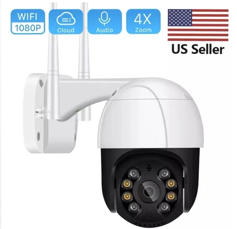 1080P PTZ Wifi IP Camera Outdoor 4X Digital Zoom AI Human Detect Wireless Camera