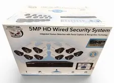 Night Owl 5MP HD Wired Security System 16 Ch 2TB HDD DVR + 10 Cameras