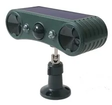 Premium Solar-Powered Motion Sensor Alarm With 130dB Siren Red Blue Strobe