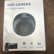 HD Indoor Wi-Fi IP Surveillance Camera, Black, USB Power w/ Mount & Cable