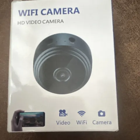 HD Indoor Wi-Fi IP Surveillance Camera, Black, USB Power w/ Mount & Cable