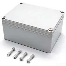 Twidec/Waterproof Dustproof IP67 Junction Box ABS Plastic Electrical Gray