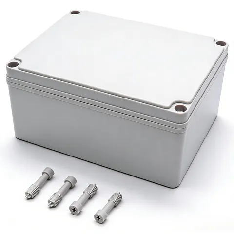 Twidec/Waterproof Dustproof IP67 Junction Box ABS Plastic Electrical Gray