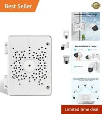 Waterproof PTZ Camera Junction Box with Innovative Flip Cover for Easy Access