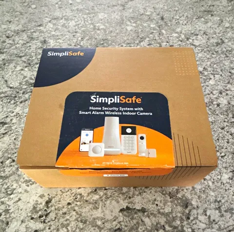 SimpliSafe Monitored Wi-Fi Wireless Home Alarm System Kit w/ Indoor Camera, 8pc