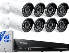 REOLINK 16CH 5MP Home Security Camera System, 8Pcs Wired Outdoor Poe IP Cameras