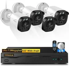 Wired Security Camera System Outdoor Home Video Surveillance