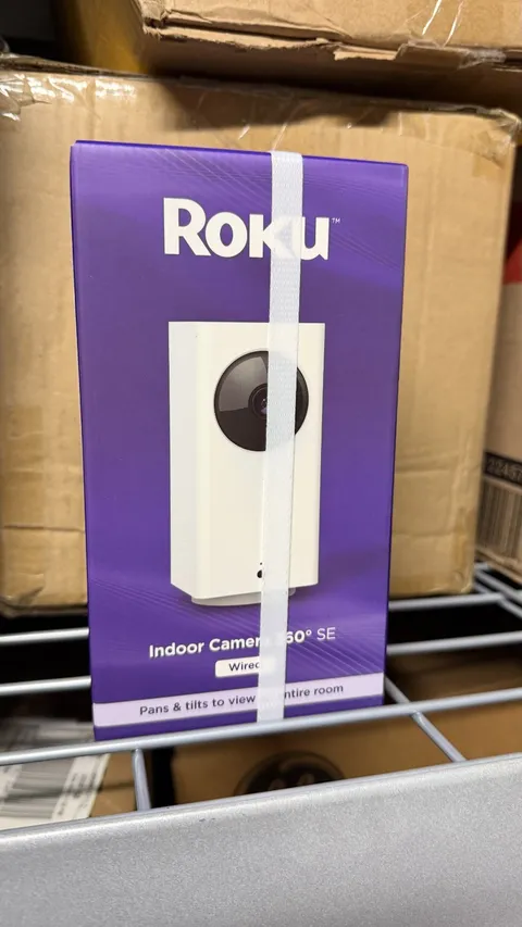 Roku Smart Home Indoor Camera 360° SE Wi-Fi®-Connected - Wired 1080p Security Su