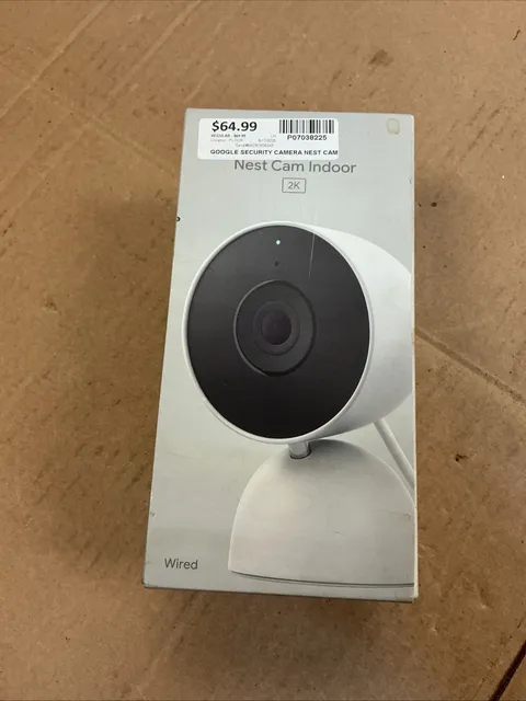 Google Nest Cam Indoor Wired 3rd Gen Security Camera with 2K HD Video Snow New