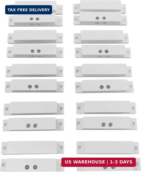 10 Sets Pack of Wired Surface Mounted Alarm Magnetic Contacts Door Window Reed S