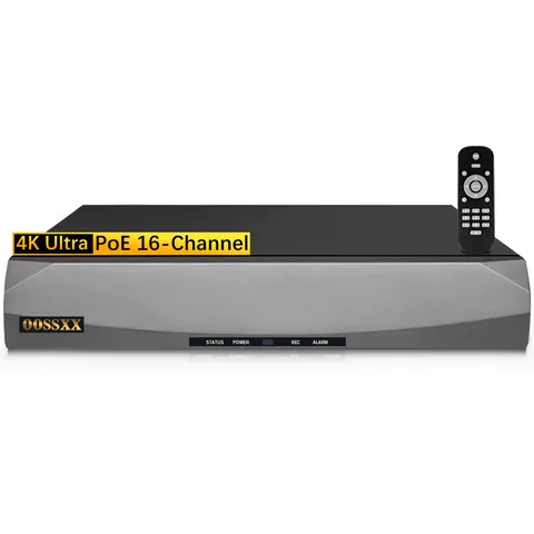 OOSSXX 16-Channel 4K POE NVR Without HDD