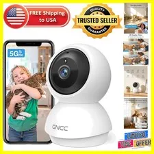 Advanced 2K Indoor Security Camera with AI Motion Tracking & Alexa Compatibility