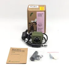 Green Feathers 3rd Gen IP Network Bird Box Camera for Bird Watching | Green
